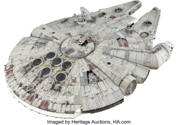 Star Wars: Episode IV - A New Hope (TCF, 1977), Exhibition-Quality Five-Foot Millennium Falcon Filming Miniature Replica (1977 Configuration), Academy Museum-Exhibited. | Heritage