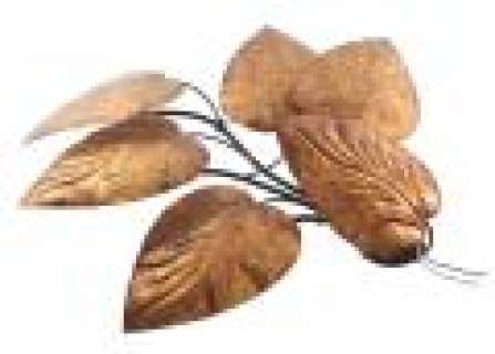 Grimm - Lot 541 - Monroe‘s House Metal Brown Colored Leaf Lamp