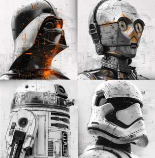 Artxlife - Starwars_The Magnificent Four (4) | Catawiki