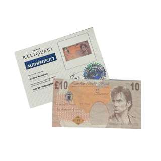 Doctor Who – Production 10 Pounds Bank Note from The Runaway Bride Featuring David Tennant | The Movie Reliquary