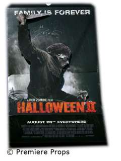 Halloween II Stand Up Poster Autographed by Rob Zombie Movie Props | Premiere Props