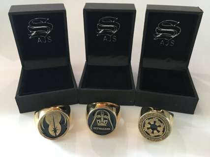Unique Rare - Star Wars Ring Collection Dart Vader - Jedi Order - Galactic Republic 24kt Gold Plated - Ring | Catawiki