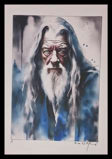 Gandalf (The Lord of the Rings) - watercolor edition by Emma Wildfang - Large size | Catawiki