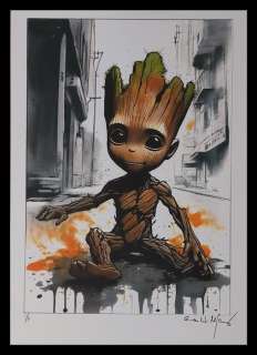 Baby Groot - watercolor edition by Emma Wildfang - Large size | Catawiki