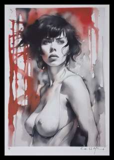 Scarlett Johansson - watercolor edition by Emma Wildfang - Large size | Catawiki