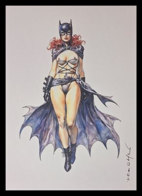 Batgirl - vintage Pin Up edition by Emma Wildfang - Large size | Catawiki