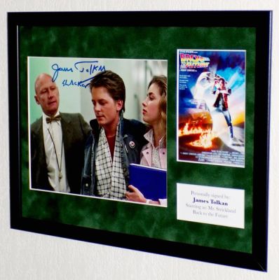Back to the Future - James Tolkan (Mr. Strickland) Framed, signed + Certificate of Authenticity | Catawiki