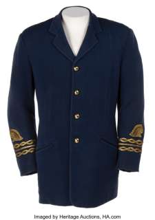 James Mason "Captain Nemo" signature "Nautilus" uniform jacket from 20,000 Leagues Under the Sea. ... | Profiles in History