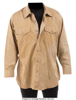 William Holden "Commander Shear" khaki shirt from The Bridge on the River Kwai....