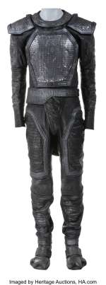 Lou Gossett, Jr. "Drac" hero leather jumpsuit and armor from Enemy Mine....