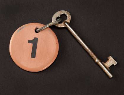 Lot 659 - Bates Motel room #1 key from Psycho II