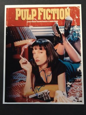 Pulp Fiction - Signed by Uma Thurman, with Letter of Authenticity - Photo, Autograph | Catawiki
