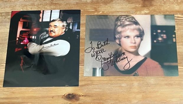Star Trek TOS - 2x Signed 8x10 Photo - James Doohan (RIP) as Scotty, Grace Lee Whitney (RIP) as Yeoman Rand | Catawiki