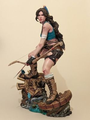 AS3D - Statue, Lara Croft with bow - 47 cm - Resin - 2026 | Catawiki
