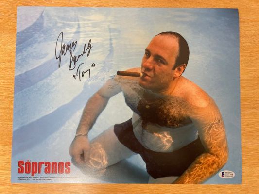 The Sopranos - James Gandolfini (+) - 14x11" photo, signed with “Tony” inscription – Beckett Authenticated | Catawiki