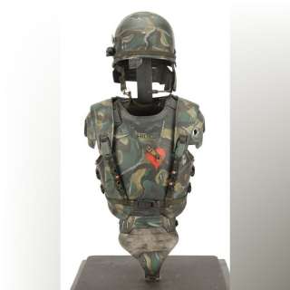 ALIENS (1986) - Lot 16 - Terry English Colonial Marine Armour Miniature Autographed by Michael Biehn