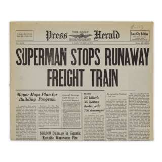 Newspaper Prop from Superman III | Studio Auctions