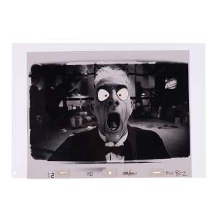 WHO FRAMED ROGER RABBIT (1988) - Lot 1757 - Hand-painted Bulging Eyes Judge Doom (Christopher Lloyd) Cel Set-up