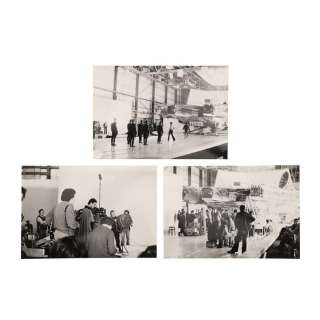 STAR WARS: THE EMPIRE STRIKES BACK (1980) - Lot #1038 : Anthony Daniels Collection: Set of Three Millennium Falcon and Billy Dee Williams Behind-The-Scenes Photographs