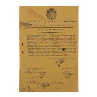 Les Miserables (2012) | Jean Valjean’s (Hugh Jackman) Travel Papers | Propstore