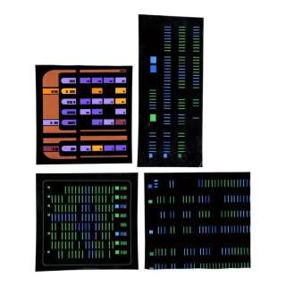 Star Trek: the Next Generation (1987-1994) | Four Enterprise-D LCARS Transparencies | Propstore