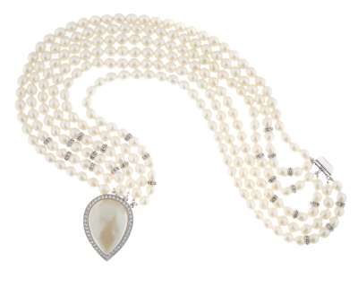 Lot 418 - JOAN COLLINS DYNASTY WORN YSL NECKLACE