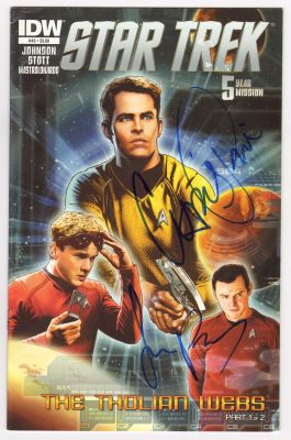 Star Trek #46 Comic Book - IDW - 2015 Signed by Actors: Chris Pine as James T. Kirk & Simon Pegg as Scotty | SWAU