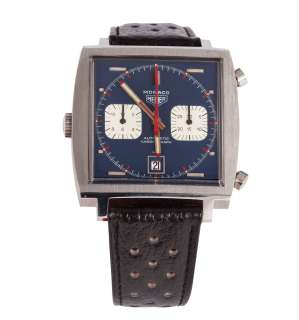 STEVE MCQUEEN HERO “MICHAEL DELANEY” HEUER MONACO WRISTWATCH SCREEN-WORN IN LE MANS | Profiles in History