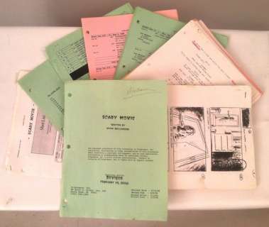 Scream Wes Craven Signed Script & Storyboards | Premiere Props