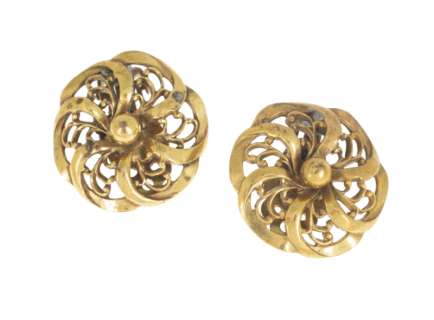 Lot 592 - JOAN BENNETT: "SCARLET STREET" FILM-WORN EARRINGS