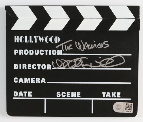 Walter Hill Director of The Warriors (SWAU) Signed Prop Replica Mini Clapperboard with Written Movie Title | SWAU