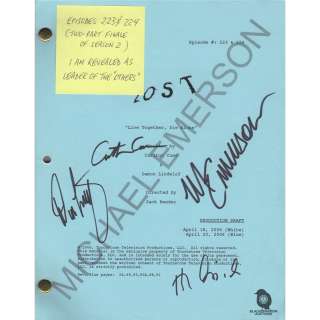 Lost | LOST Script for Episode "Live Together, Die Alone" Signed by Emerson, Cusick, Cuse & Lindelof | Blacksparrow