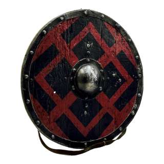 Lot 8 - Vikings Valhalla Harald Sigurdsson Leo Suter Screen Used Army Shield Ep 101 - Lot #8 - Vikings Valhalla Harald Sigurdsson Leo Suter Screen Used Army Shield Ep 101: Authentic Auction Item | VIP Fan Auctions