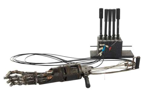 Terminator Salvation | Hero Animatronic T-600 Terminator Endoskeleton Arm Prop (With DVD) | Julien’s