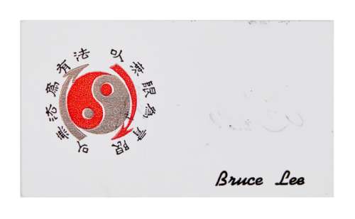 Bruce Lee | Inscribed Business Card | Julien’s