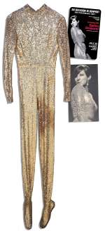 Barbra Streisand Screen-Worn Sequined Bodysuit by Norman Norell From Her 1966 TV Special ‘‘Color Me Barbra‘‘
