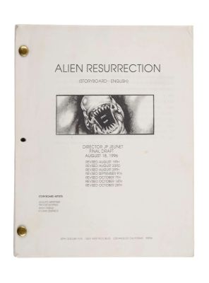 Alien: Resurrection - Lot #9 - Production Script with Storyboards