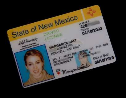 Lot 284 - Roswell (TV) - Maria‘s Fake Drivers License (Majandra Delfino)