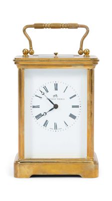 Loni Anderson - Lot #147 - 1984 “Partners in Crime” Brass Carriage Clock Likely Gifted by Lynda Carter