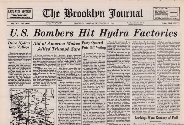 Lot 83 - Captain America on screen prop newspaper | Piece of the Past