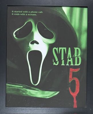 Lot 120 - Scream 7 framed art seen on screen in macher house | Piece of the Past