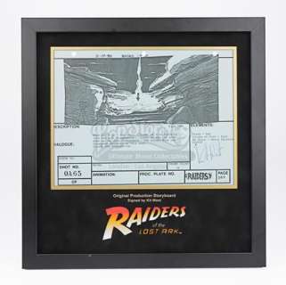 Indiana Jones And the Raiders of the Lost Ark (1981) | Kit West-Signed Storyboard - Fire Returns To The Ark | Propstore