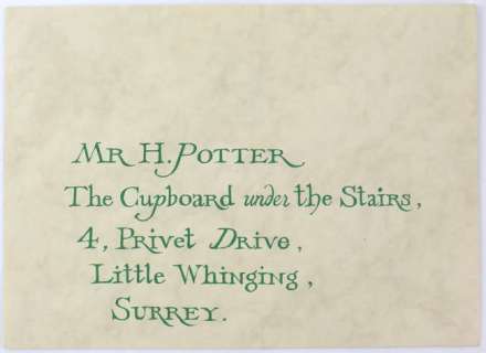 Harry Potter & the Philosopher’s Stone (2001) production made sealed unopened Hogwarts… | Ewbank’s