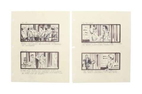 Irwin Allen | "The Towering Inferno" Original Storyboard Illustrations | Julien’s