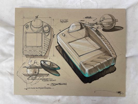 Minority Report Tom Cruise Original Concept Art Signed by Jeff Julian | Los Angeles Estate Auction