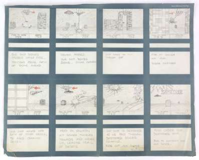 Terrahawks Original hand drawn storyboard showing the computer game played by Doctor Tiger… | Ewbank’s