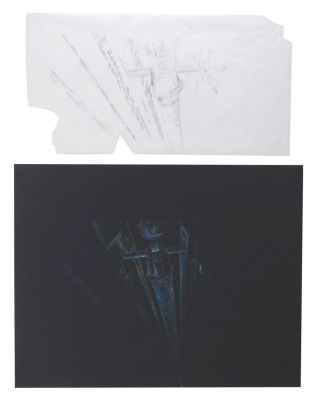 Lot 105 - "Star Wars" Death Star Tractor Beam Original Concept Art. | Van Eaton Galleries