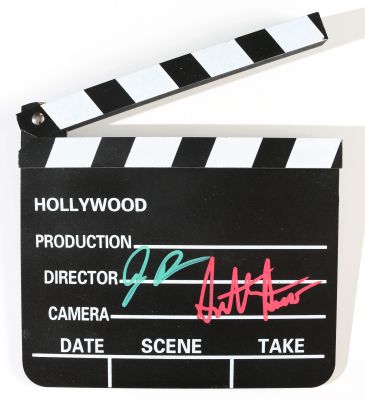 Joe & Anthony Russo Brothers Directors of Captain America: The Winter Soldier, Captain America: Civil War, Avengers: Infinity War, & Avengers: Endgame Signed Prop Replica Mini Clapperboard | SWAU