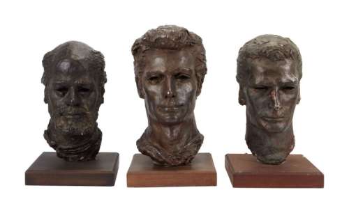 Rawhide | Clint Eastwood "Rowdy Yates" and Co-Stars Opening Credits Busts with Photos and DVD | Julien’s