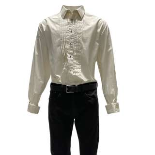 Lot ? - Landscape with Invisible Hand Hunter Marsh’s Michael Gandolfini Tuxedo Shirt, Slim Jeans & Casual Belt | VIP Fan Auctions